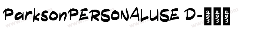 ParksonPERSONALUSE D字体转换